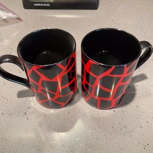 Vintage Fitz and Floyd Terrazzo coffee mugs